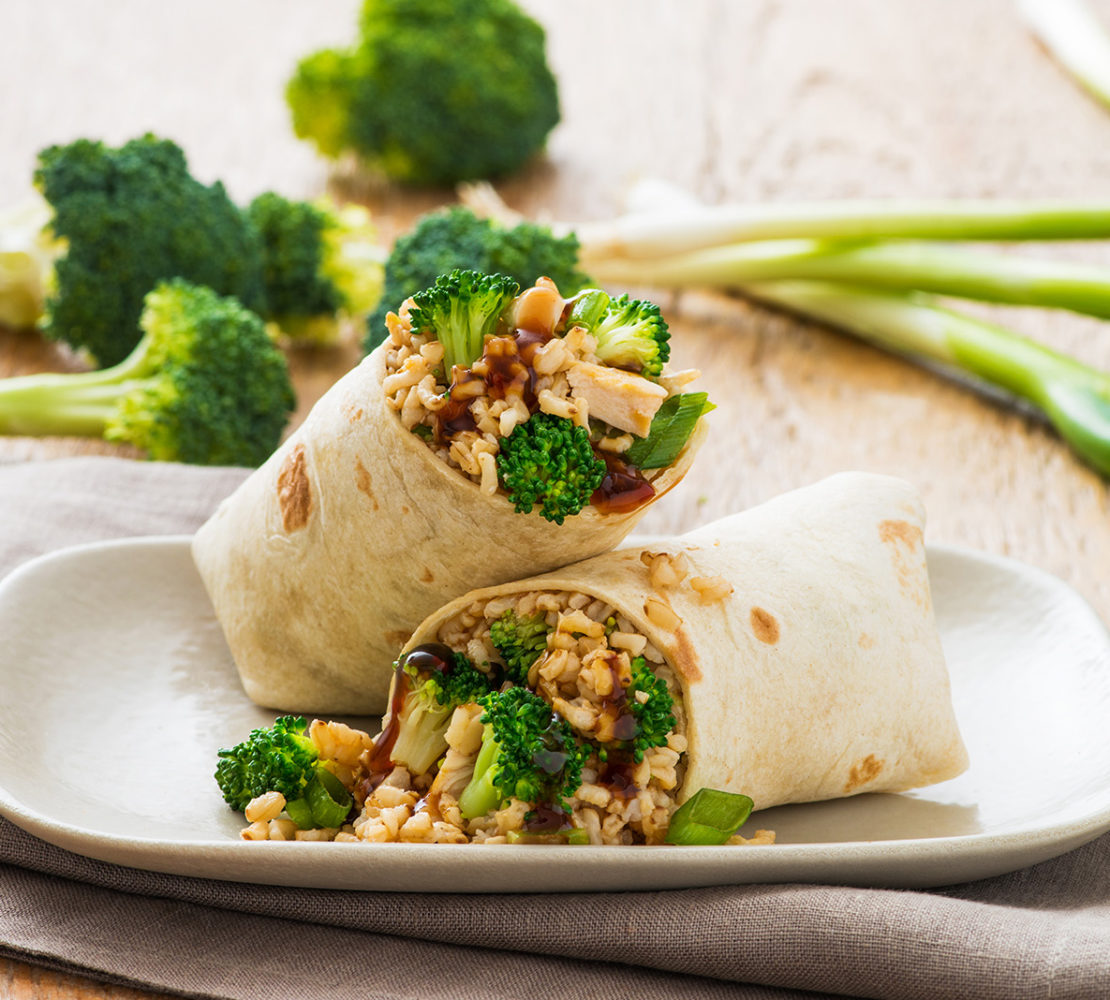 Broccoli Teriyaki Wrap - Mann's Fresh Vegetables