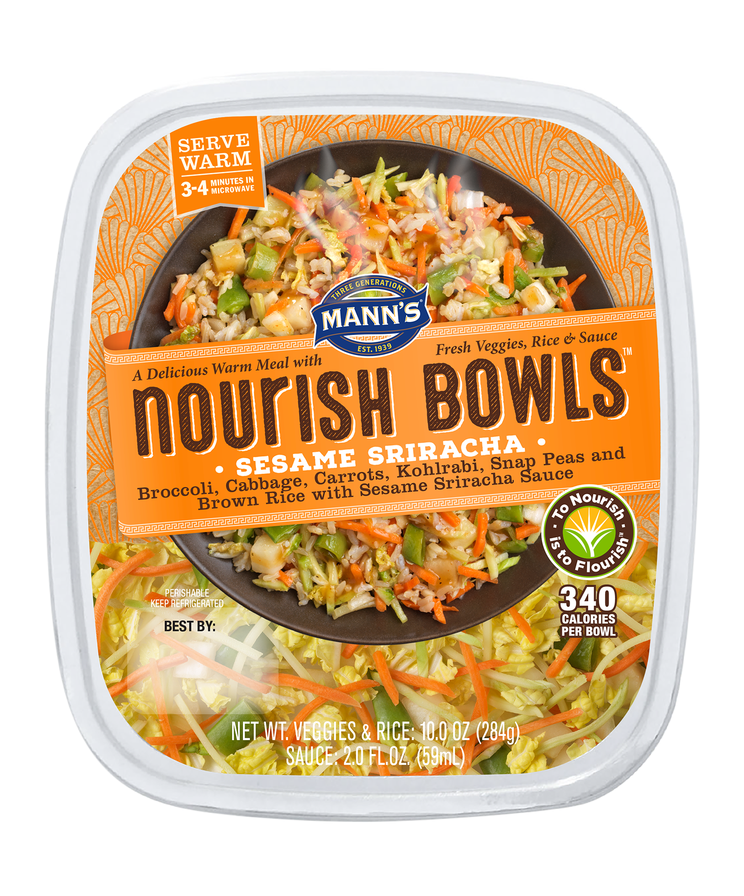 Sesame Sriracha Nourish Bowl  Mann's Fresh Vegetables