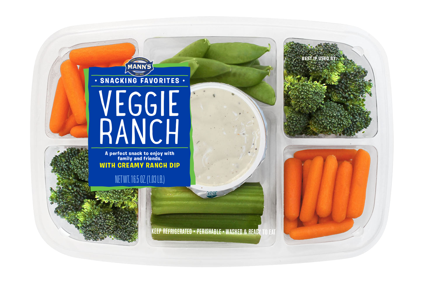 Veggie Ranch Tray Manns Fresh Vegetables 3119