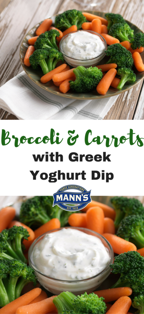 Broccoli & Carrots with Greek Yogurt - Mann's Fresh Vegetables