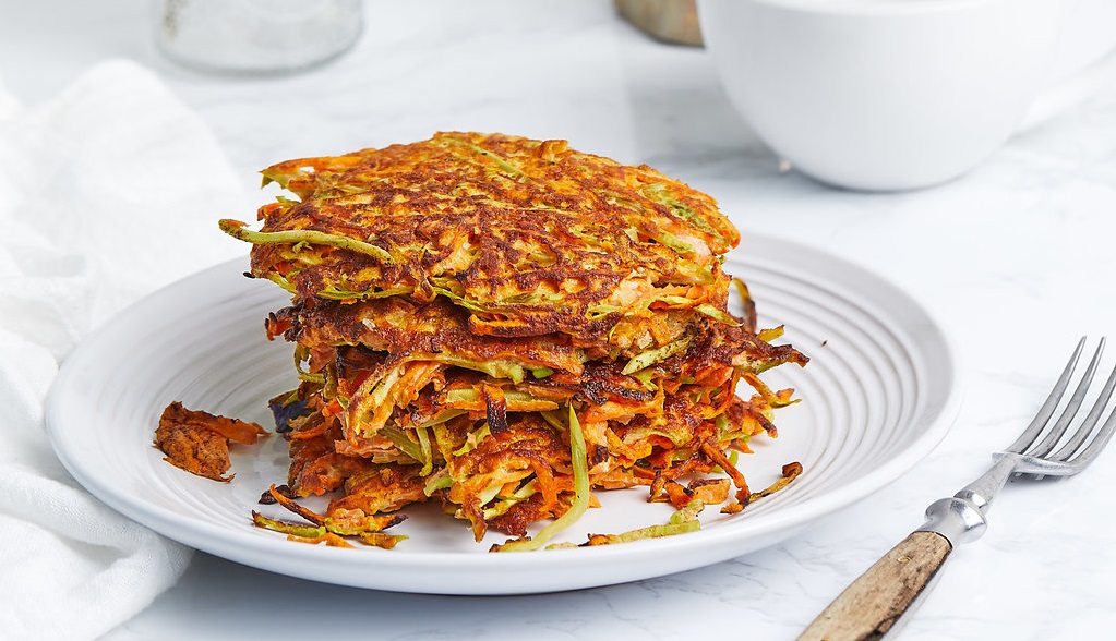 Broccoli Slaw & Sweet Potato Fritters - Mann's Fresh Vegetables
