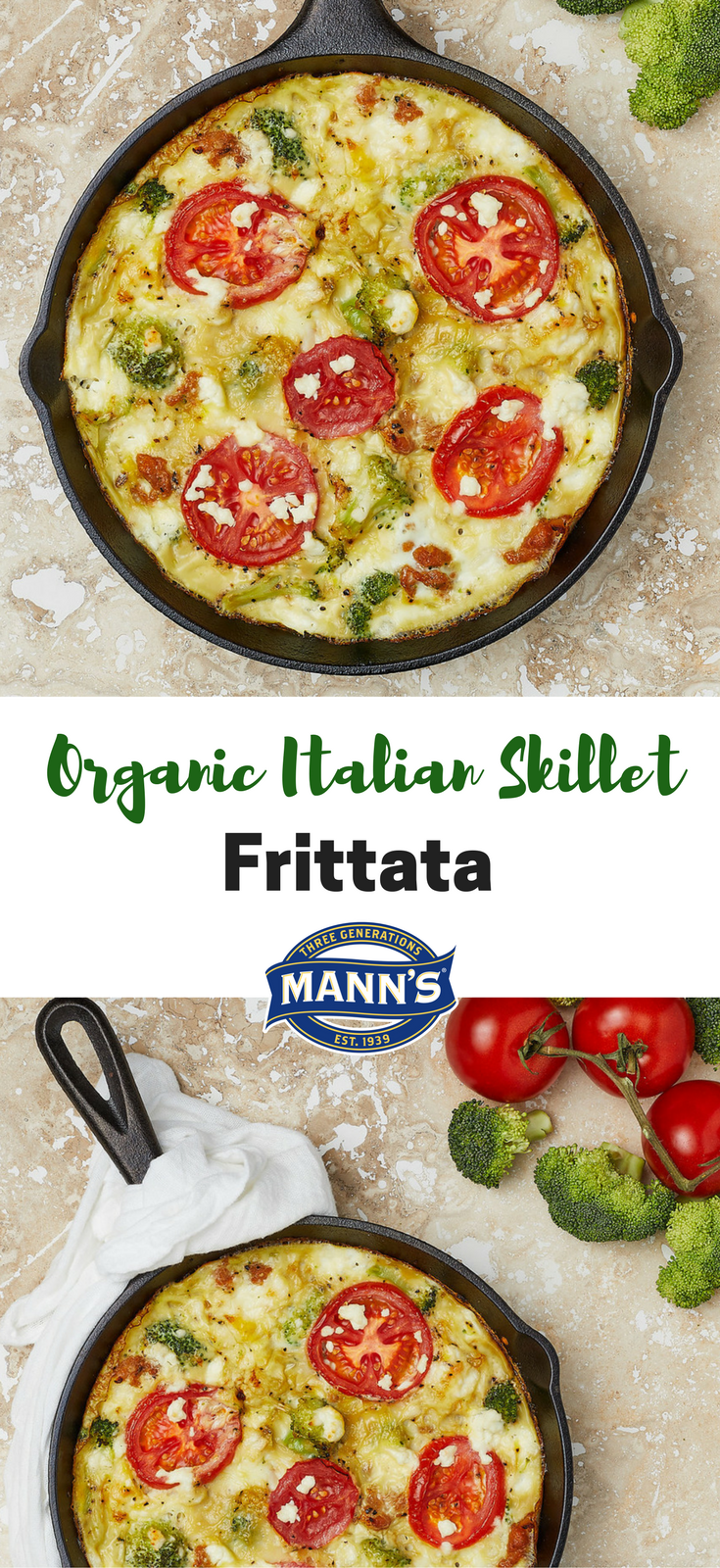 Organic Italian Skillet Frittata - Mann's Fresh Vegetables