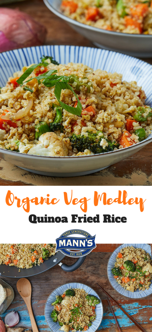 Organic Veg Medley Quinoa Fried Rice - Mann's Fresh Vegetables